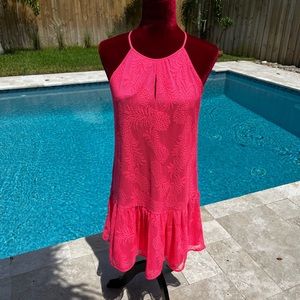 New Lilly Pulitzer Isabeau Lace Dress in Bungalow Pink